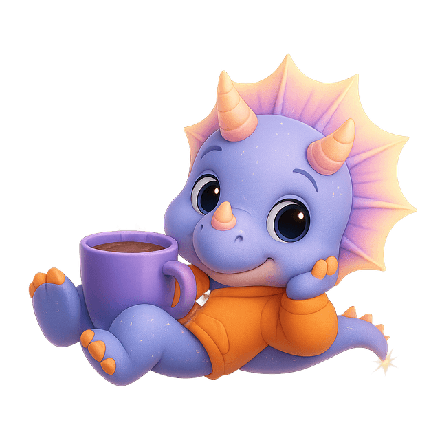 Divineasaur holding plush toys and shirts