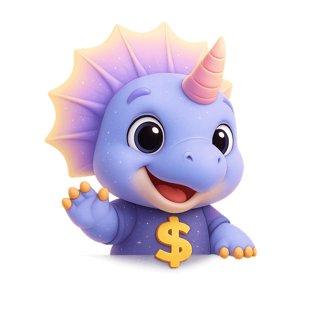 Divineasaur with cosmic tokens